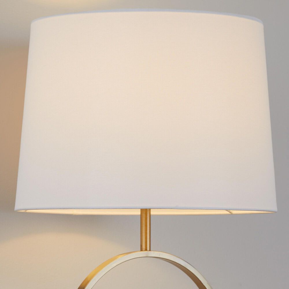 Grandview Gallery Moon Table Lamp in Gold and White, , large