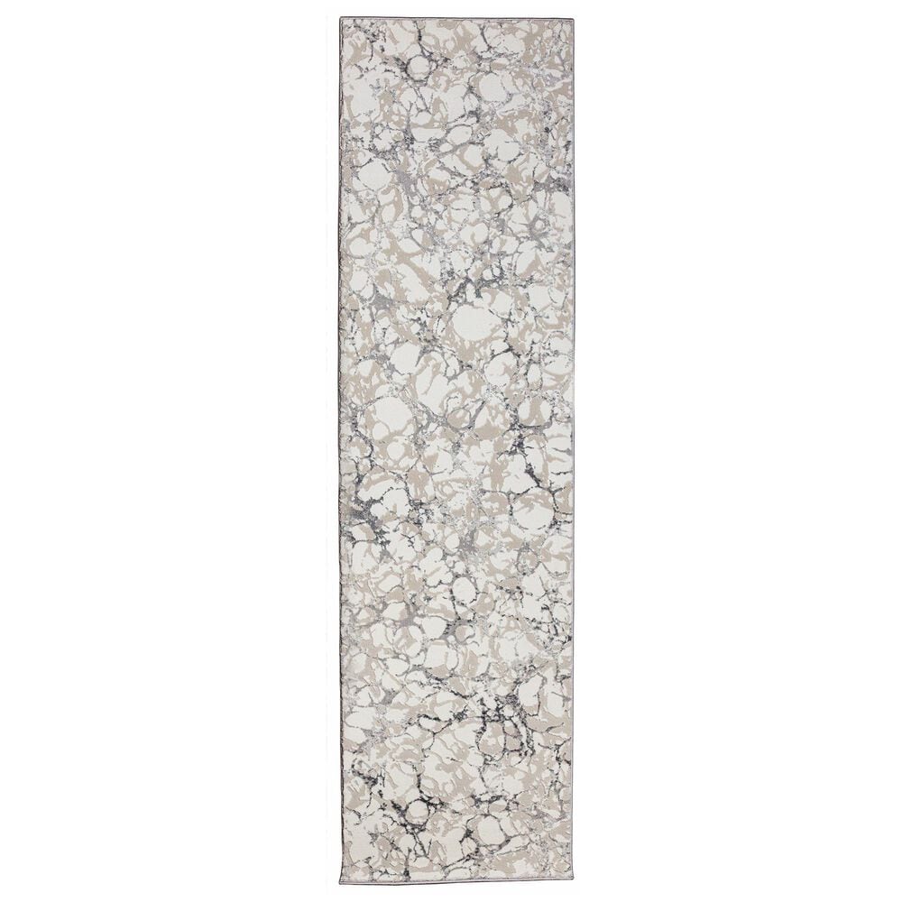Radici USA Livigno Contemporary 2"2" x 7"7" Grey Area Rug, , large