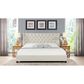Jennifer Taylor Home Manhattan King Platform Bed in Light Beige, , large