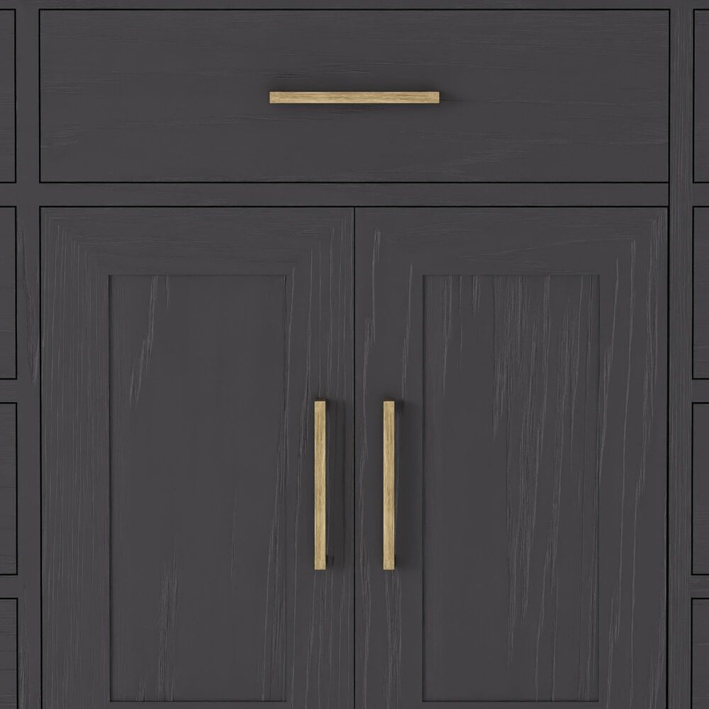 Lexora Home Abbey 48" Single Bathroom Vanity in Black Oak with 2 cm White Carrara Marble Top and Rectangular Sink, , large