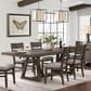 Hawthorne Furniture Hearst 42 X 71-101 Trestle Table in Reclaimed Chevron, , large
