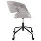 Lumisource Curvo Task Chair with Grey Cushion in Black, , large