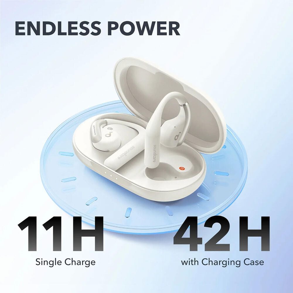 Anker AeroFit Superior Comfort Open-Ear Earbuds in Calm White, , large