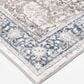 Central Oriental Trisha Yearwood Belmont Jabari 5" x 7" Tan and Dark Blue Area Rug, , large