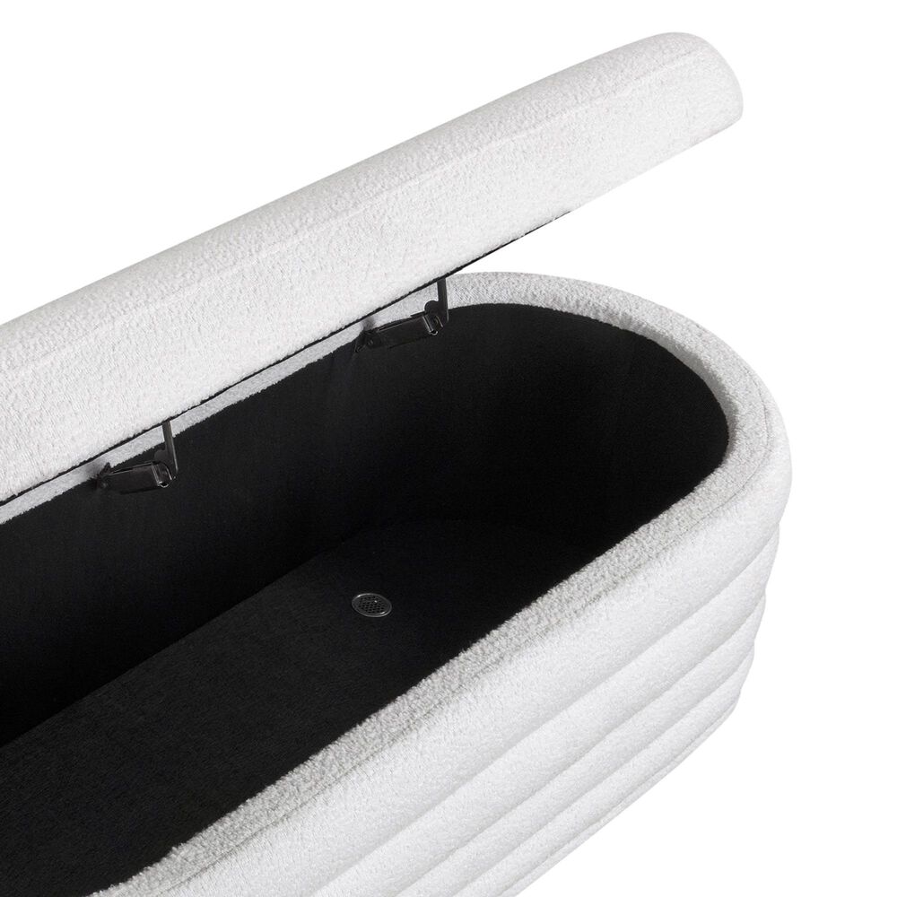 Lifestyle Solutions Lancaster Storage Ottoman in White, , large
