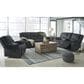 Ashley Draycoll 3-Piece Manual Reclining Living Room Set in Slate, , large