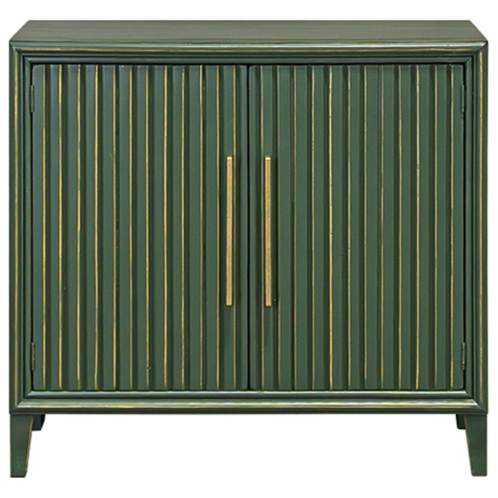 Rustic Root Riley Small Storage Cabinet in Green, , large