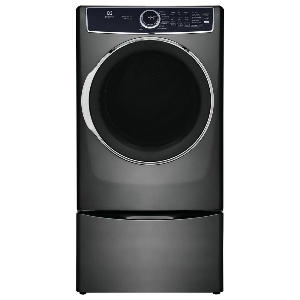 Electrolux 8 Cu. Ft. Front Load Gas Dryer with Steam in Titanium, , large
