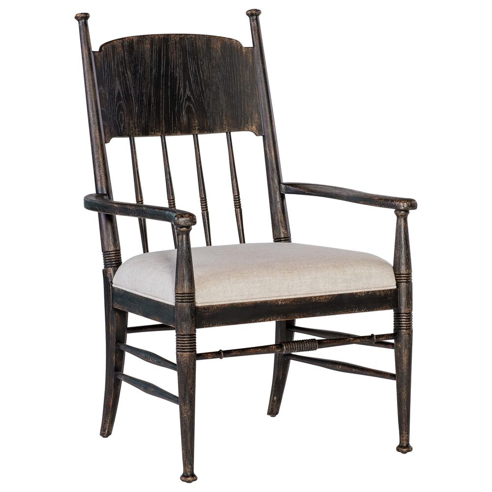 Hooker Furniture Americana Traditional Dining Table and 6 Chairs in Black, , large
