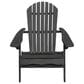 Hearth and Haven Malibu Outdoor Folding Adirondack Chair with Slatted Seating in Dark Gray, , large