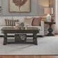 Belle Furnishings Provence Park Round End Table in Chateau Brown, , large