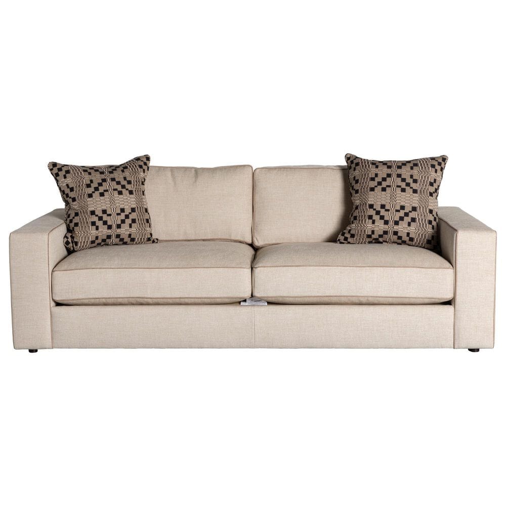 Massoud Max Stationary Sofa in Burlap Ivory, , large