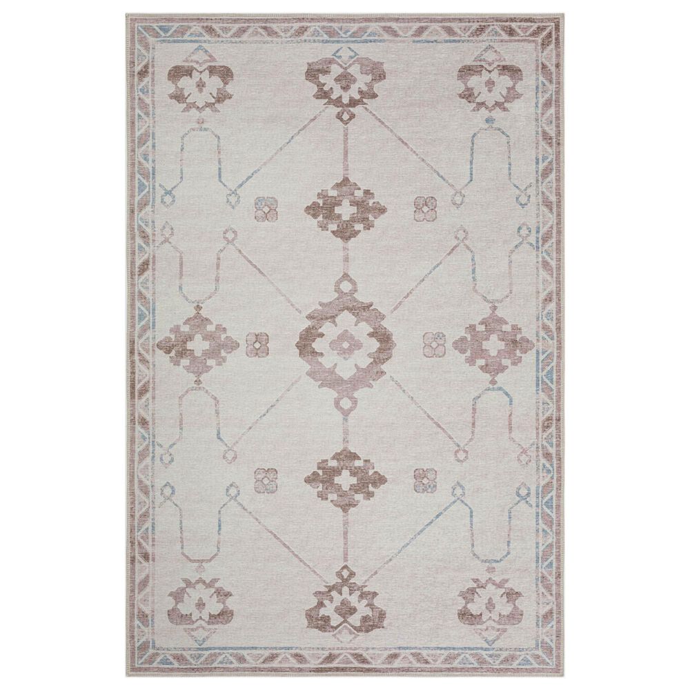 Dalyn Rug Company Sedona 4" Round Parchment Indoor/Outdoor Area Performance Rug, , large