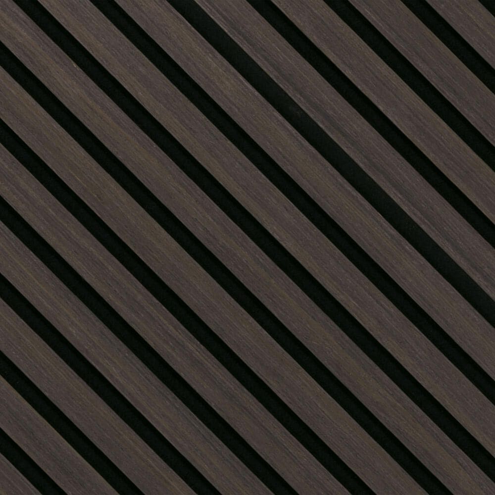 MS International Acoustic Wood Slat Espresso 24" x 48" Wall Panels, , large