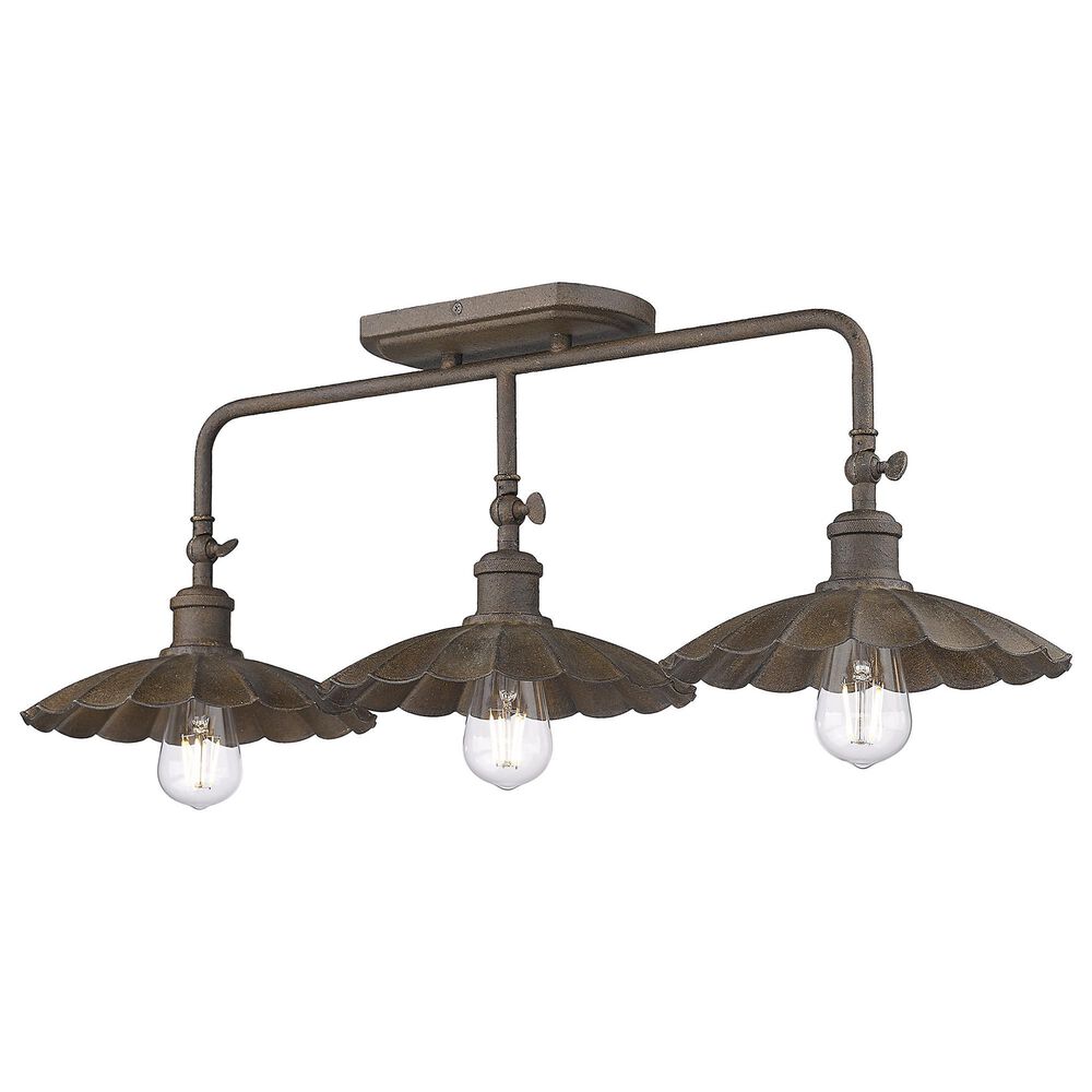 Golden Lighting Clemence 3-Light Bath Vanity in Dark Rust, , large