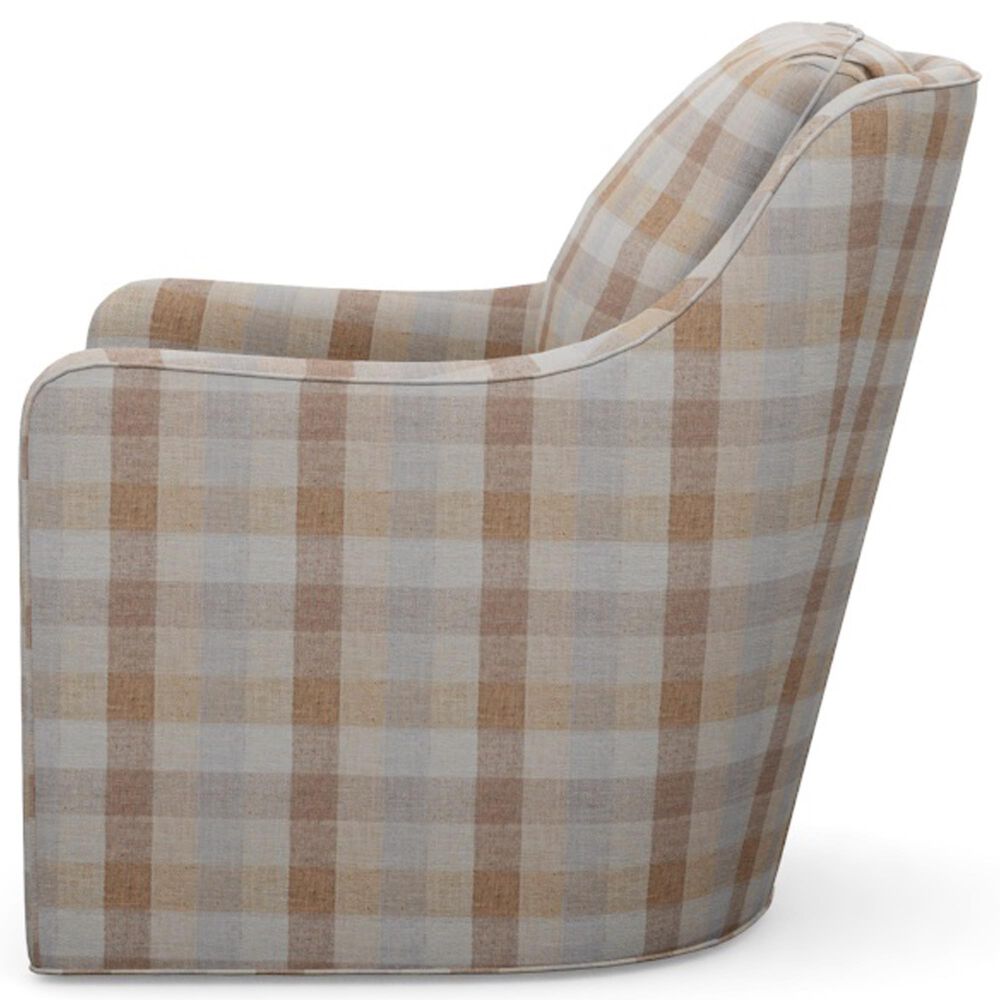 Lexington Home Brands Glenhaven Swivel Chair in Mixed Plaid, , large