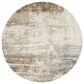 Feizy Parker 7"9" Round Gray and Beige Area Rug, , large