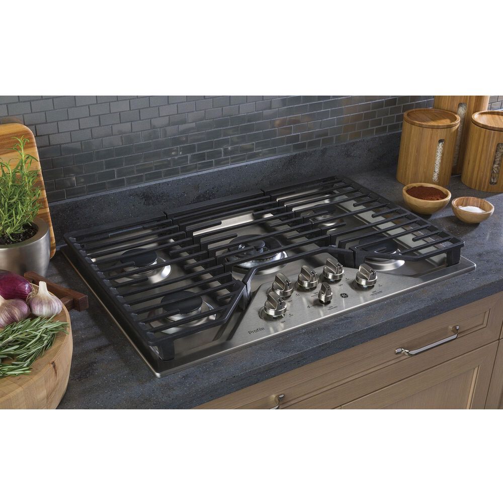 GE Profile 2-Piece Kitchen Package with 30&quot; Built-In Single Wall Oven and Gas Cooktop in Stainless Steel, , large