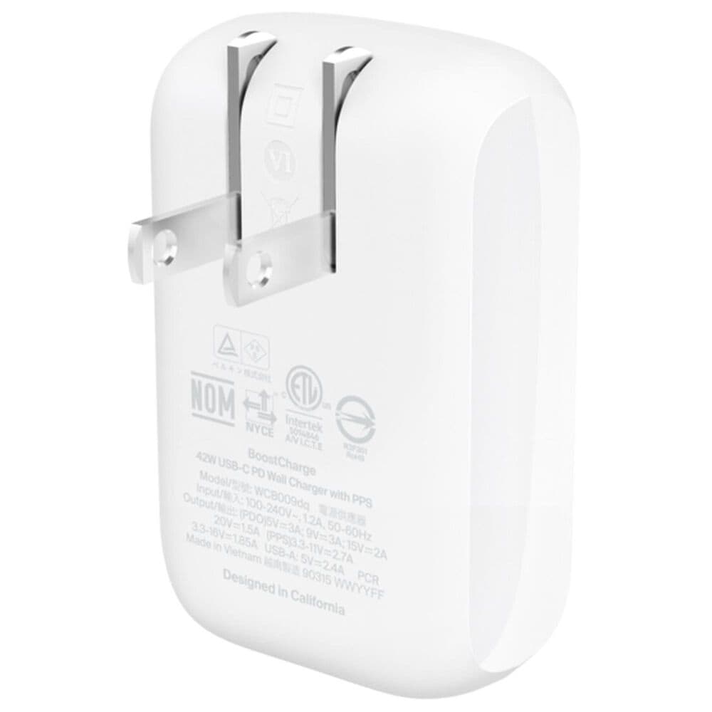 Belkin BoostCharge 42W Dual Wall Charger PD in White, , large