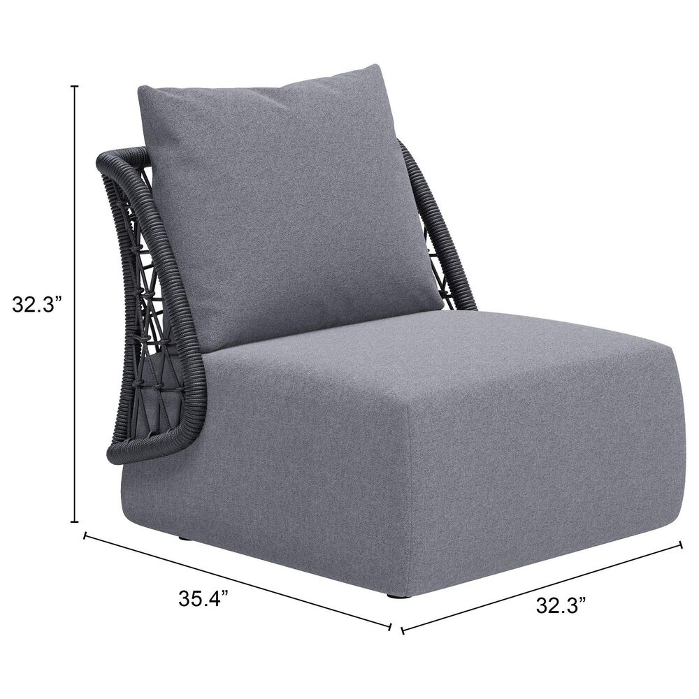 Zuo Modern Mekan Accent Chair in Gray, , large