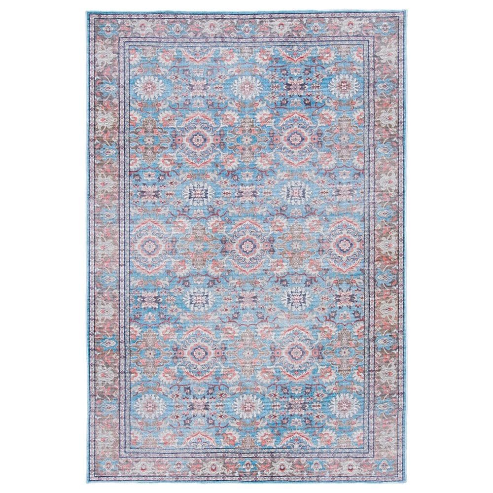 Safavieh Serapi 5"3" x 7"6" Rust and Blue Area Rug, , large