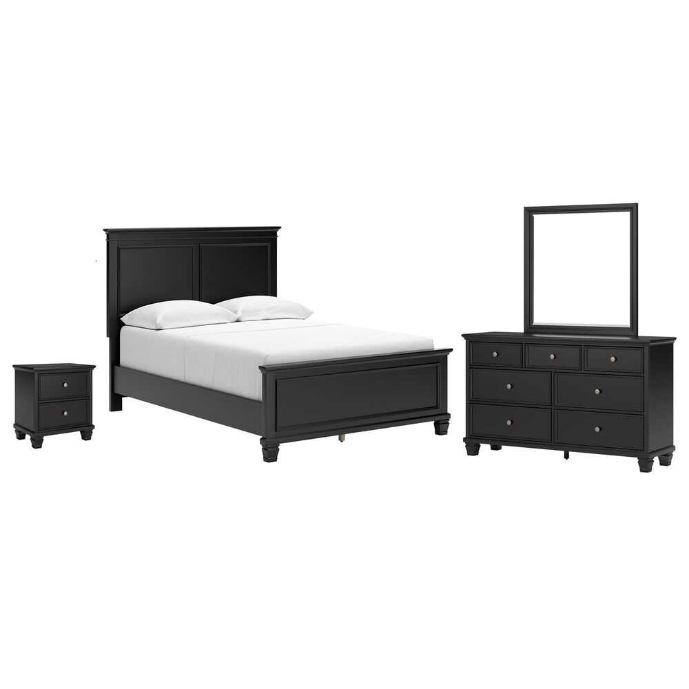 Ashley Lanolee 4-Piece Full Bedroom Set in Black, , large
