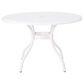 Hearth and Haven Phoenix Outdoor Round Dining Table in White - Table Only, , large
