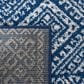 Safavieh Tulum Transitional 9" x 12" Navy and Ivory Area Rug, , large