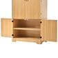 HOMLUX 72" Tall Arched Kitchen Pantry Cabinet in Natural, , large
