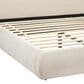 Jennifer Taylor Home Archie Puffy Grounded King Upholstered Platform Bed in Oatmeal Light Beige, , large