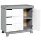 Babyletto Hudson 2 Piece Nursery Set in Grey and White, , large