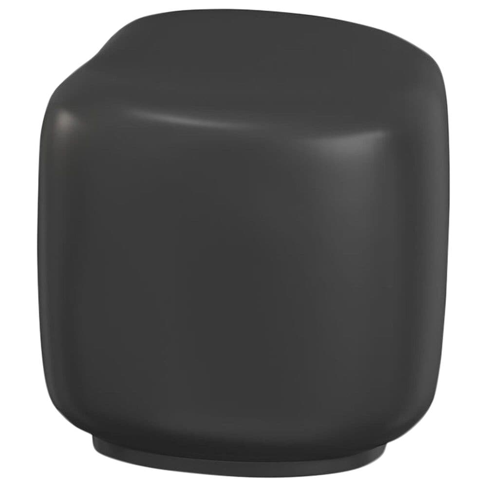 Sunset West Pebble Indoor/Outdoor End Table in Dark Gray, , large