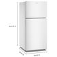Amana 19 Cu. Ft. Wide Top-Freezer Refrigerator in White, , large