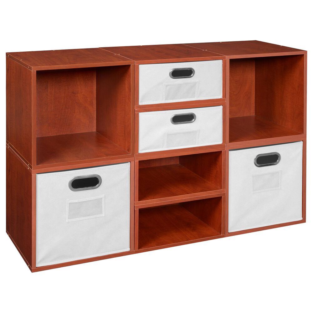 Regency Global Sourcing Niche Cubo 8-Piece Storage Set in Cherry/White, , large