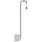 Zuo Modern Lancia Floor Lamp in Black and White Marble, , large
