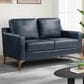 Lifestyle Solutions Fletcher Stationary Loveseat in Navy, , large