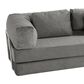 Jaxx Unsofa Stationary Sofa in Elephant Dark Grey Velvet, , large