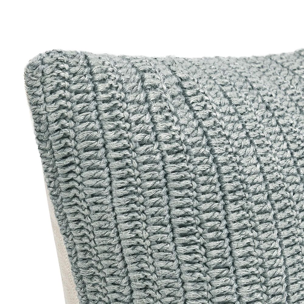Classic Home Macie 22&quot; Square Throw Pillow in Stone Gray, , large