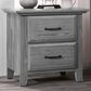 Oxford Baby Willowbrook 2 Drawer Nightstand in Graphite Gray, , large