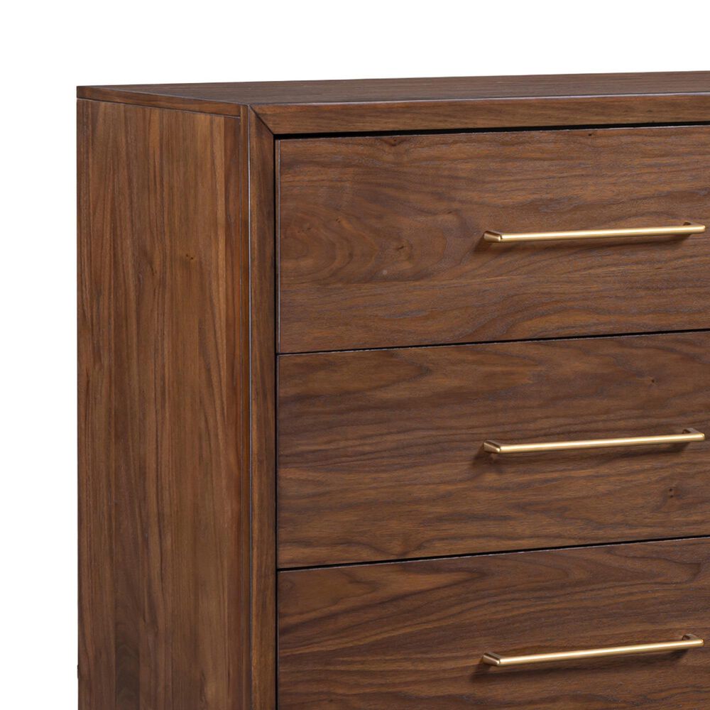Riva Ridge Jasper 6 Drawer Contemporary Dresser Only in Modern Walnut, , large