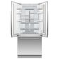 Fisher & Paykel 32" Integrated French Door Panel in Stainless Steel, , large