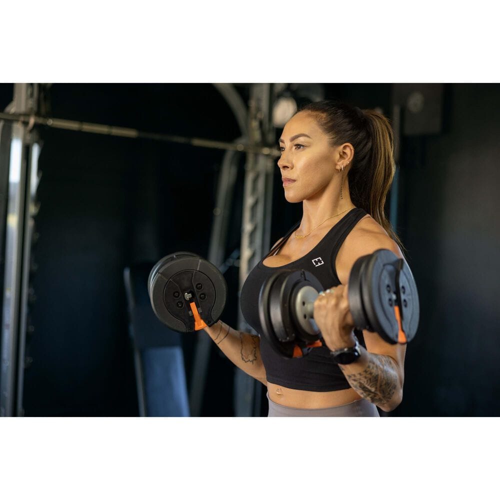 NordicTrack 55 Lb. Select-A-Weight Dumbbells in Black, , large