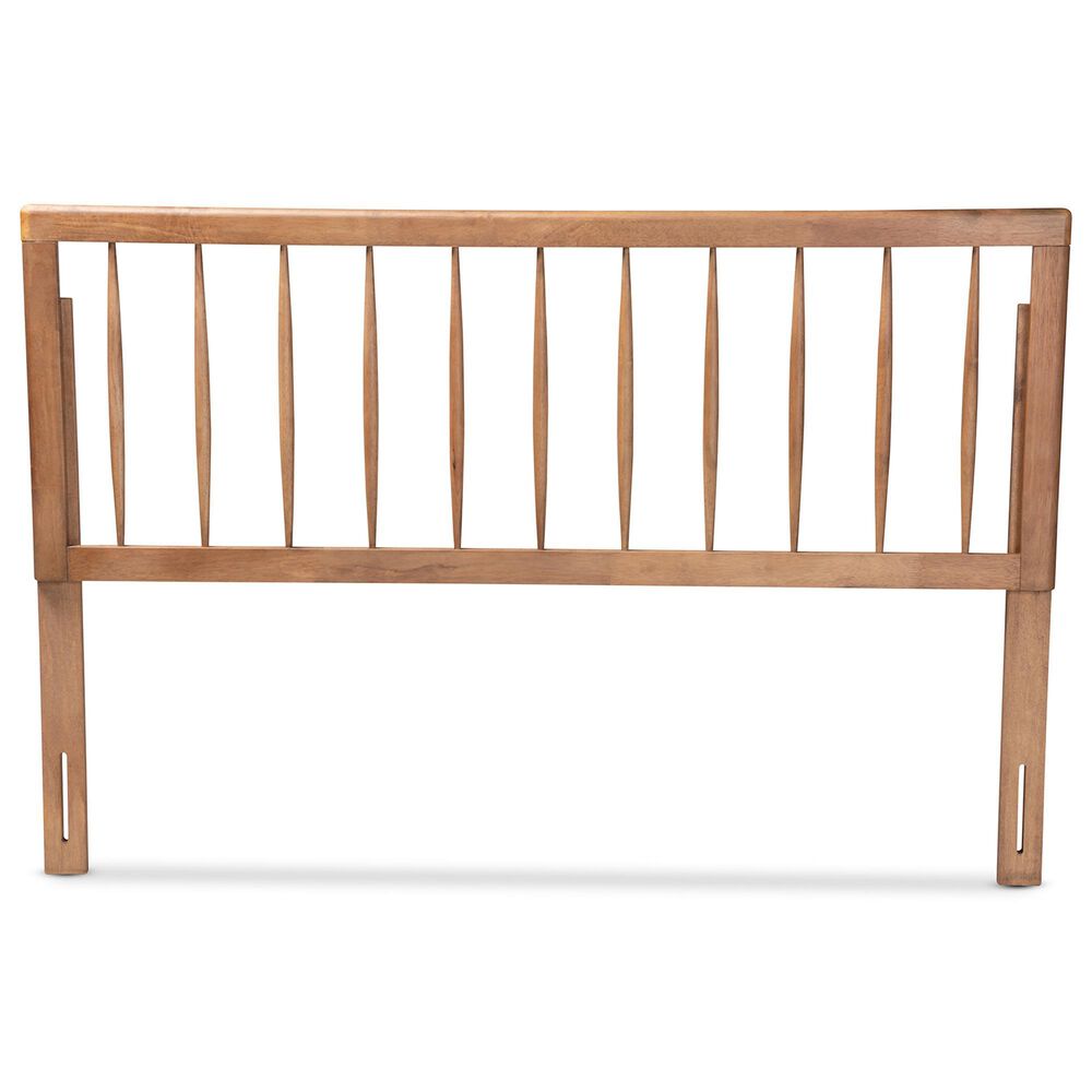 Baxton Studio Valin Full Headboard in Ash Walnut, , large