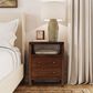 Butler Specialty Company Nora 2 Drawer Nightstand with Open Shelf in Walnut, , large