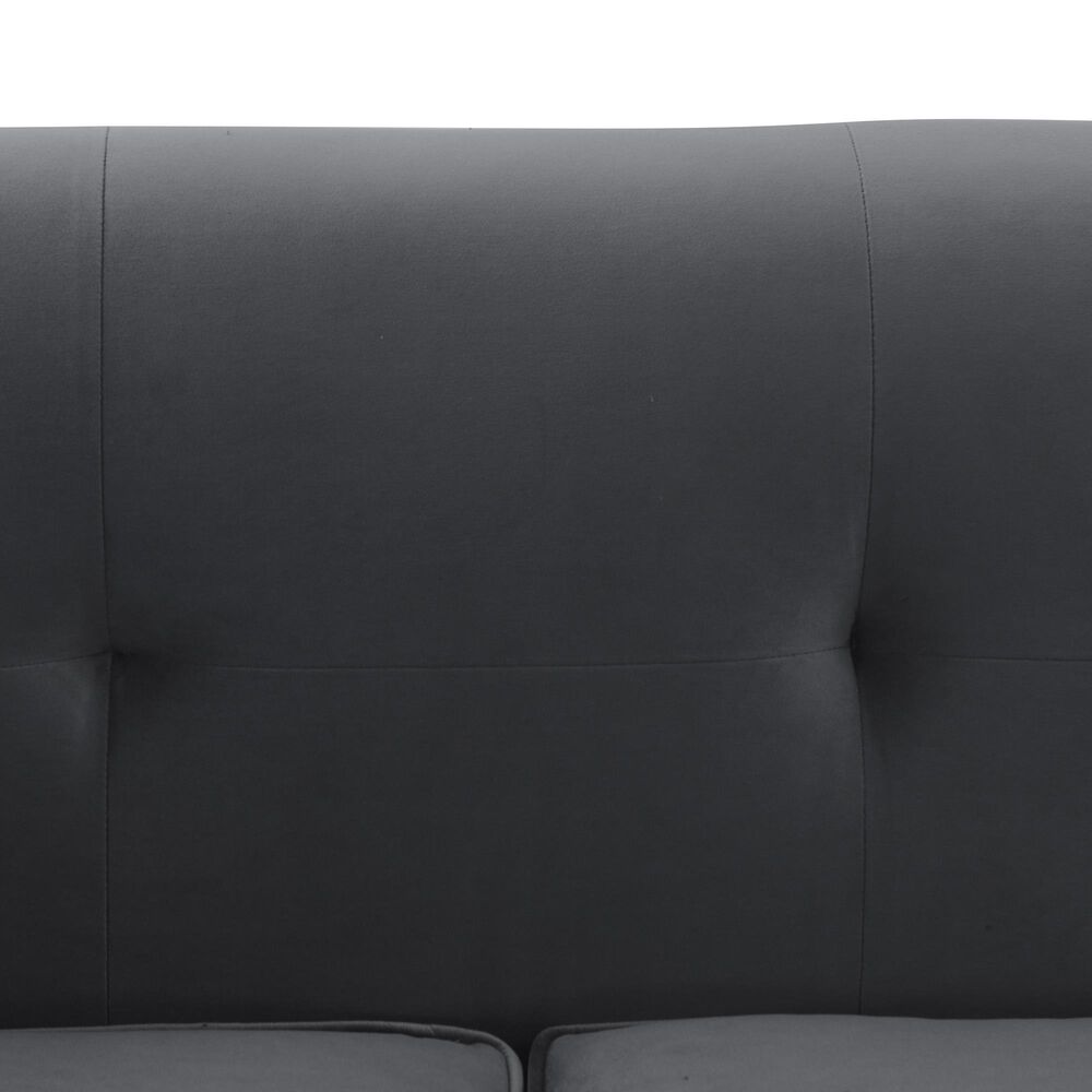 Blue River Everest Sofa in Gray/Brushed Stainless Steel, , large