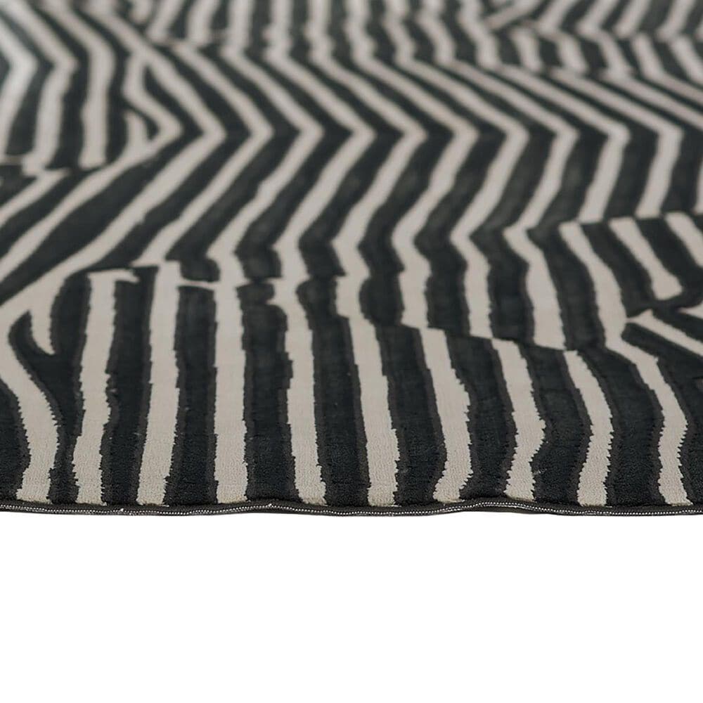 Momeni Xander Geometric 4&#39; x 6&#39; Black Area Rug, , large