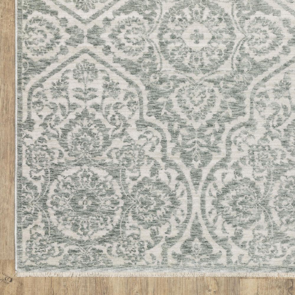 Oriental Weavers Echo Green and Ivory 7&#39;10&quot; x 10&#39;10&quot; Area Rug, , large