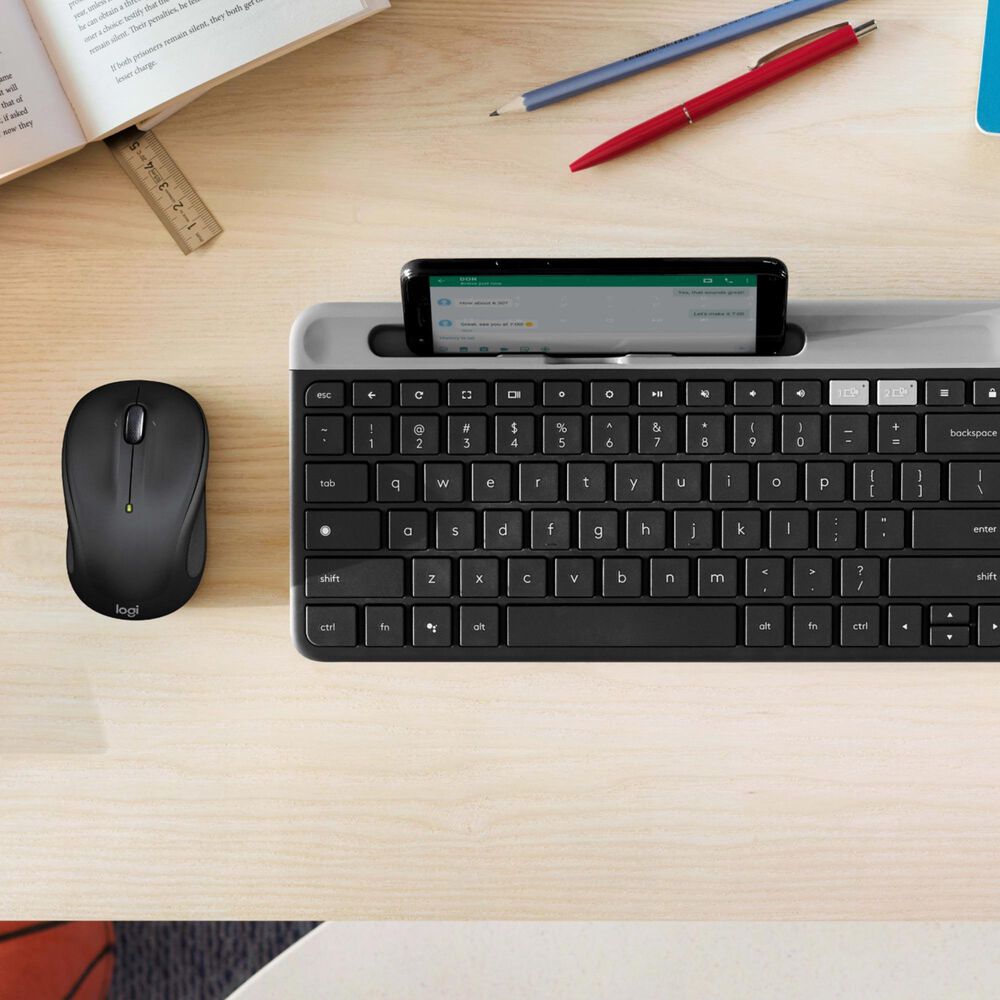 Logitech M325S Optical Compact Ambidextrous Wireless Mouse in Black, , large