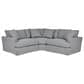Blue River Ciara 3-Piece Stationary Sectional Sofa in Slate Gray, , large