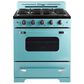 Unique Appliances Classic Retro 30" Pro Convection Gas Range in Ocean Mist Turquoise, , large